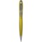 Penna a sfera in plastica e metallo gialla personalizzata B11074G
