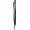 Penna a sfera in plastica e metallo verde personalizzata B11074V
