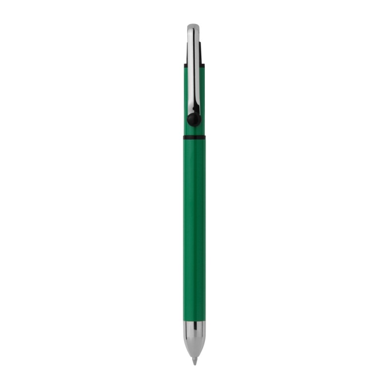 Penna  a sfera con bustina verde personalizzata B11080V