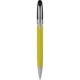 Penna a sfera in metallo e plastica gialla personalizzata B11082G