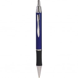 Penna a sfera in metallo e gomma blu royal personalizzata B11083BL Penna a sfera in metallo e gomma blu royal personalizzata B11083BL