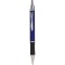 Penna a sfera in metallo e gomma blu royal personalizzata B11083BL