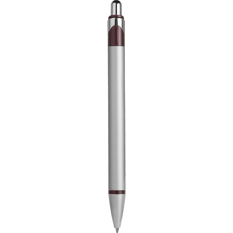 Penna a sfera in metallo e plastica rossa personalizzata B11086R
