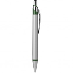 Penna a sfera in metallo e plastica verde personalizzata B11086V Penna a sfera in metallo e plastica verde personalizzata B11086V
