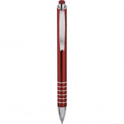 Penna a sfera in metallo rossa personalizzata B11089R Penna a sfera in metallo rossa personalizzata B11089R