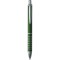 Penna a sfera in alluminio e metallo verde personalizzata B11095V
