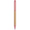Penna a sfera in cartone riciclato e paglia di grano rosa personalizzata B11104RS