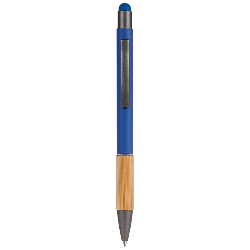 Penna a sfera con touch screen in alluminio blu royal personalizzata B11108BL