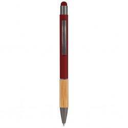 Penna a sfera con touch screen in alluminio bordeaux personalizzata B11108BO Penna a sfera con touch screen in alluminio bordeaux personalizzata B11108BO
