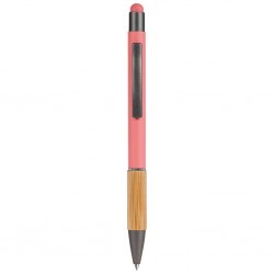 Penna a sfera con touch screen in alluminio rosa personalizzata B11108RS Penna a sfera con touch screen in alluminio rosa personalizzata B11108RS
