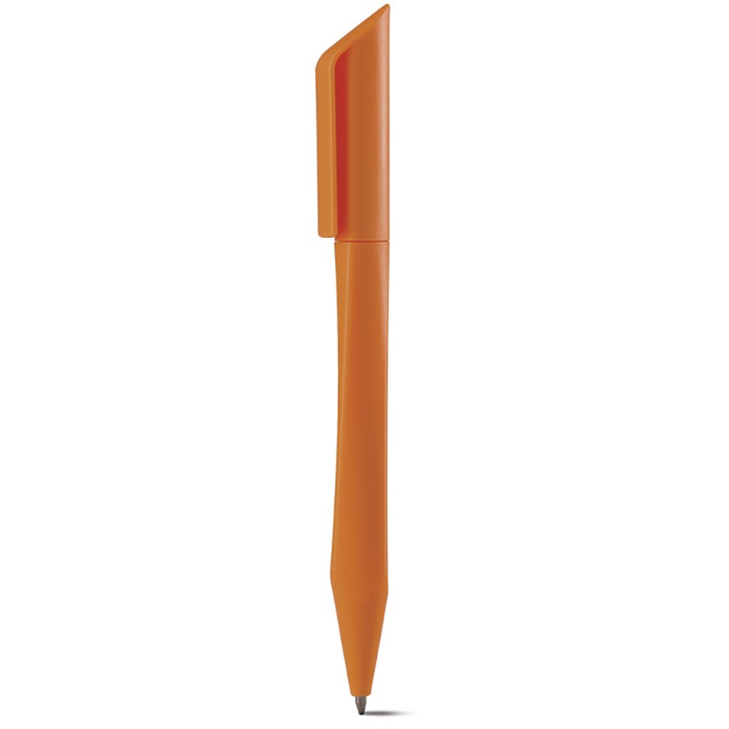Penna a sfera in plastica arancione personalizzata B11122A