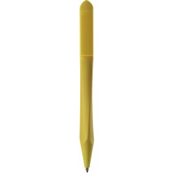 Penna a sfera in plastica gialla personalizzata B11122G