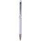 Penna a sfera in plastica e metallo bianca personalizzata B11123B