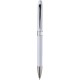 Penna a sfera in plastica e metallo bianca personalizzata B11123B