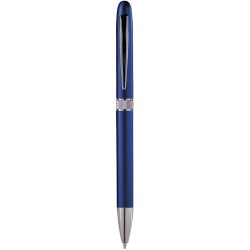 Penna a sfera in plastica e metallo blu royal personalizzata B11123BL