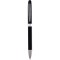 Penna a sfera in plastica e metallo nera personalizzata B11123N