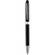 Penna a sfera in plastica e metallo nera personalizzata B11123N