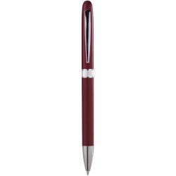 Penna a sfera in plastica e metallo rossa personalizzata B11123R