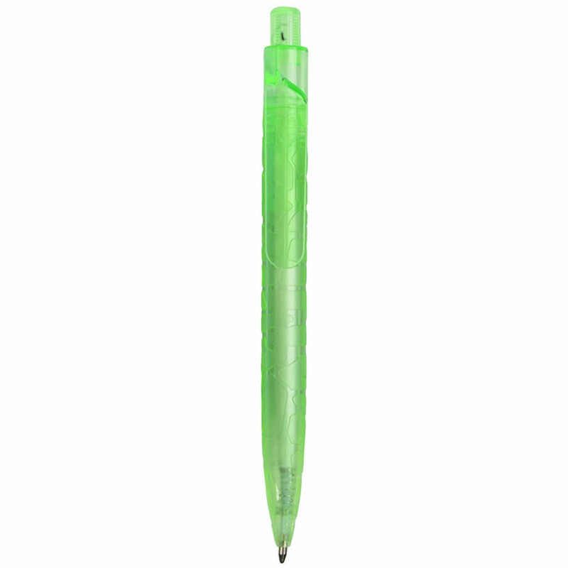 Penna a sfera in rpet verde acido personalizzata B11125VA