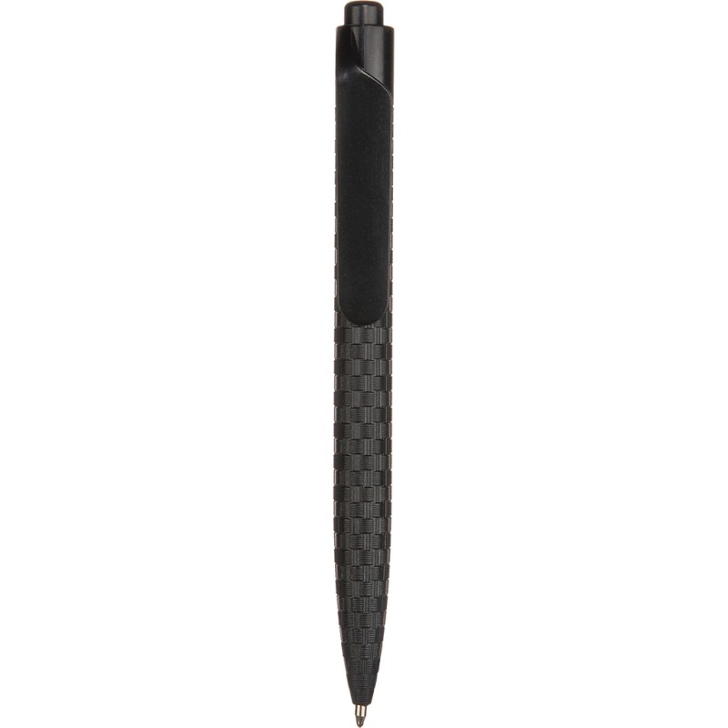 Penna a sfera in paglia di grano nera personalizzata B11133N