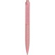 Penna a sfera in paglia di grano rosa personalizzata B11133RS