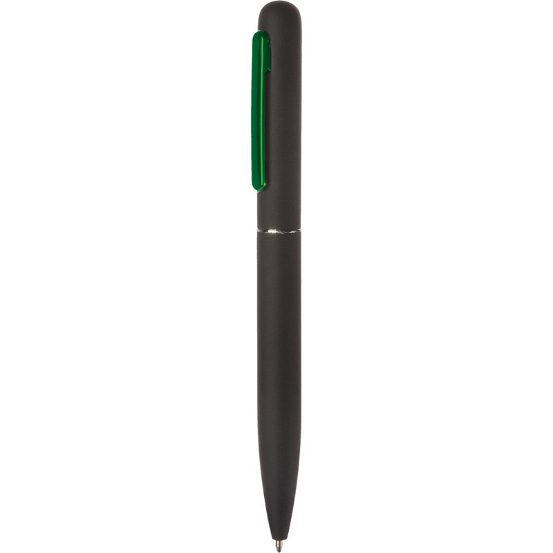 Penna a sfera in metallo verde personalizzata B11136V