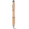 Penna a sfera in bamboo grigia personalizzata B11137GR