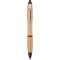 Penna a sfera in bamboo nera personalizzata B11137N