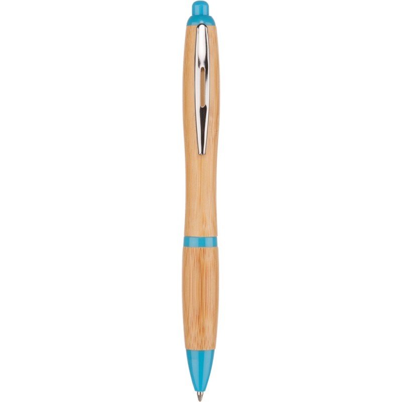 Penna a sfera in bamboo blu sky personalizzata B11137SK