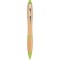 Penna a sfera in bamboo verde acido personalizzata B11137VA