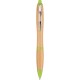 Penna a sfera in bamboo verde acido personalizzata B11137VA