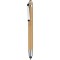 Penna a sfera con touch screen in bamboo personalizzata B11138