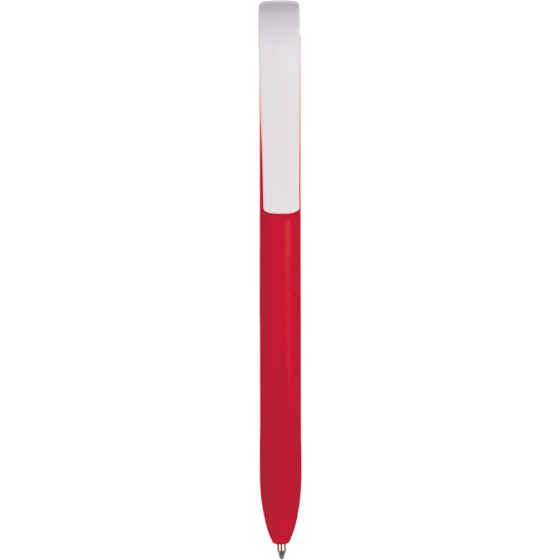 Penna a sfera in plastica rossa personalizzata B11139R