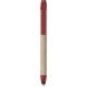 Penna a sfera con touch screen in plastica e cartone riciclato rossa personalizzata B11142R
