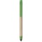 Penna a sfera con touch screen in plastica e cartone riciclato verde personalizzata B11142V