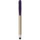 Penna a sfera con touch screen in plastica e cartone riciclato blu royal personalizzata B11143BL