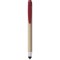 Penna a sfera con touch screen in plastica e cartone riciclato rossa personalizzata B11143R