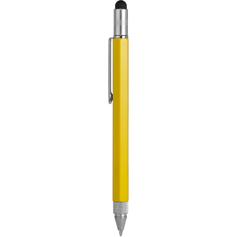 Penna multifunzione in metallo gialla personalizzata B11144G