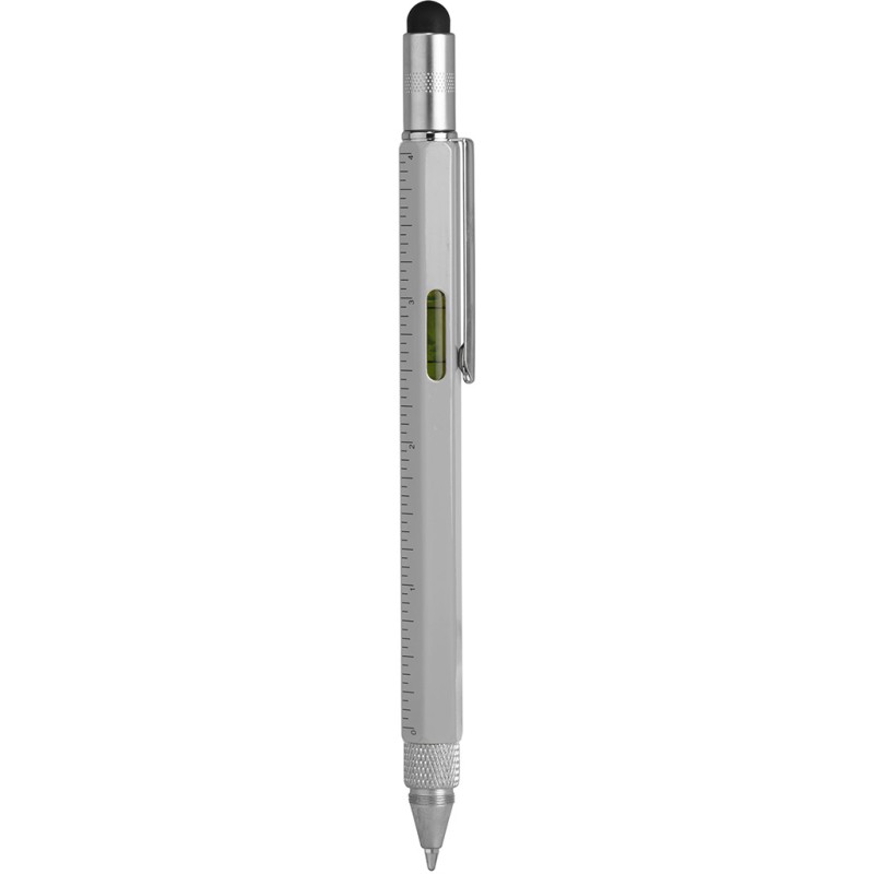 Penna multifunzione in metallo grigia personalizzata B11144GR