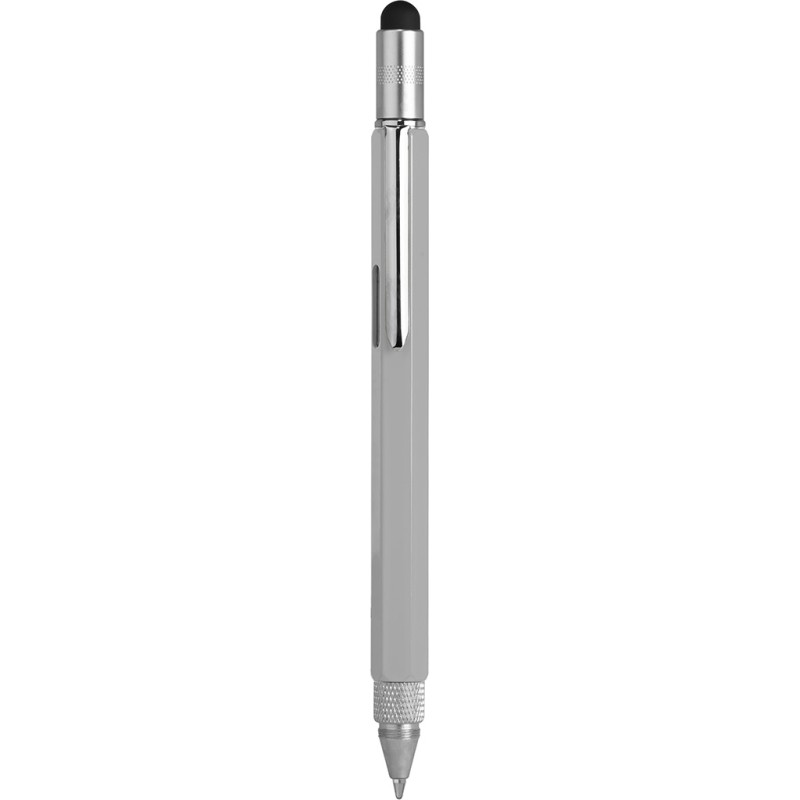 Penna multifunzione in metallo grigia personalizzata B11144GR