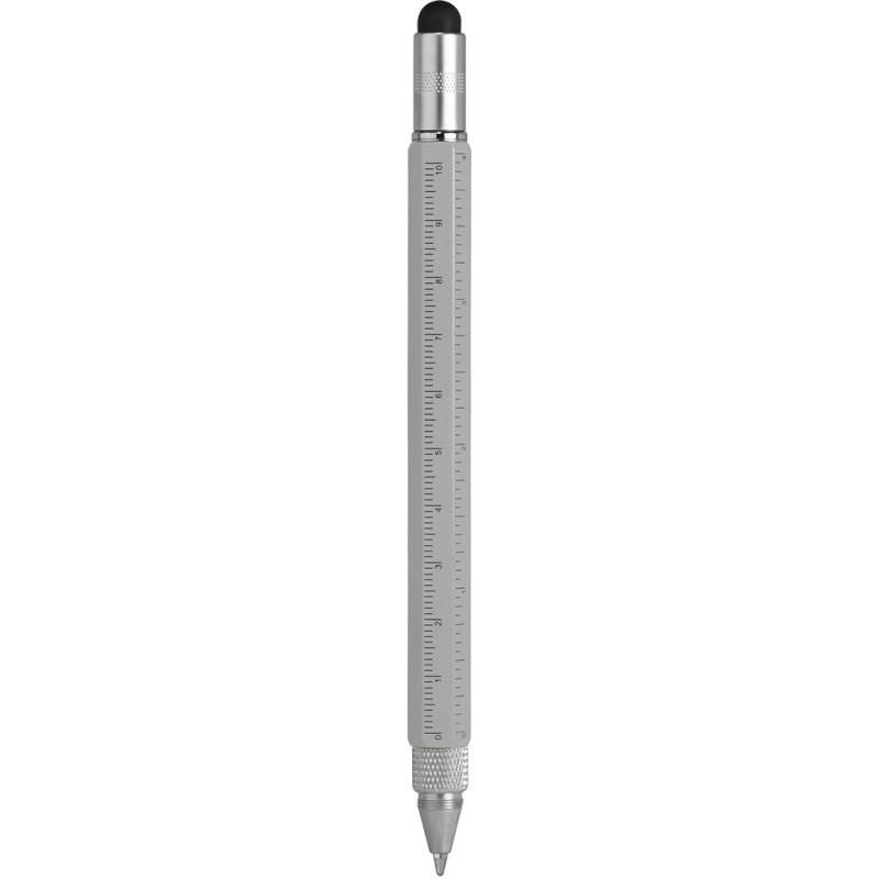 Penna multifunzione in metallo grigia personalizzata B11144GR