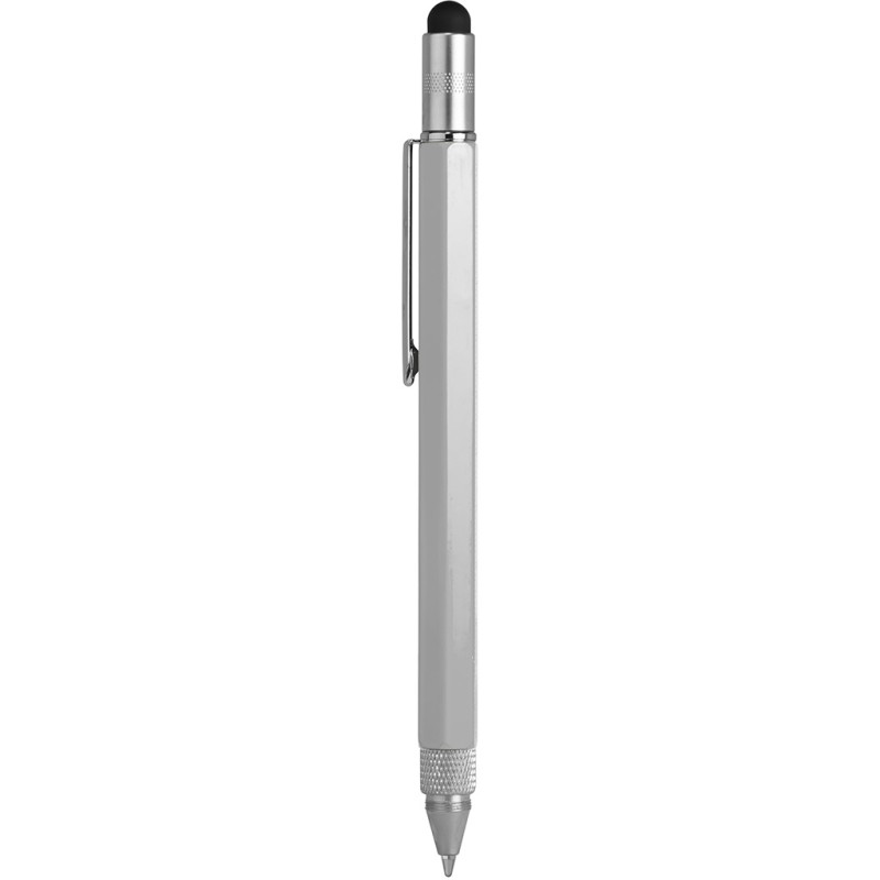 Penna multifunzione in metallo grigia personalizzata B11144GR