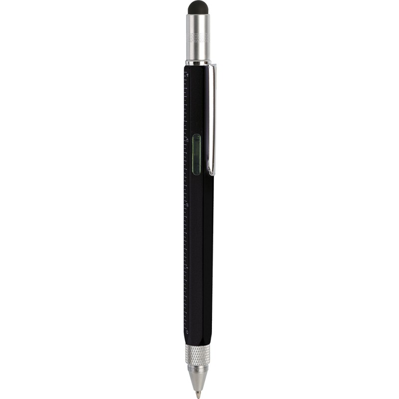 Penna multifunzione in metallo nera personalizzata B11144N
