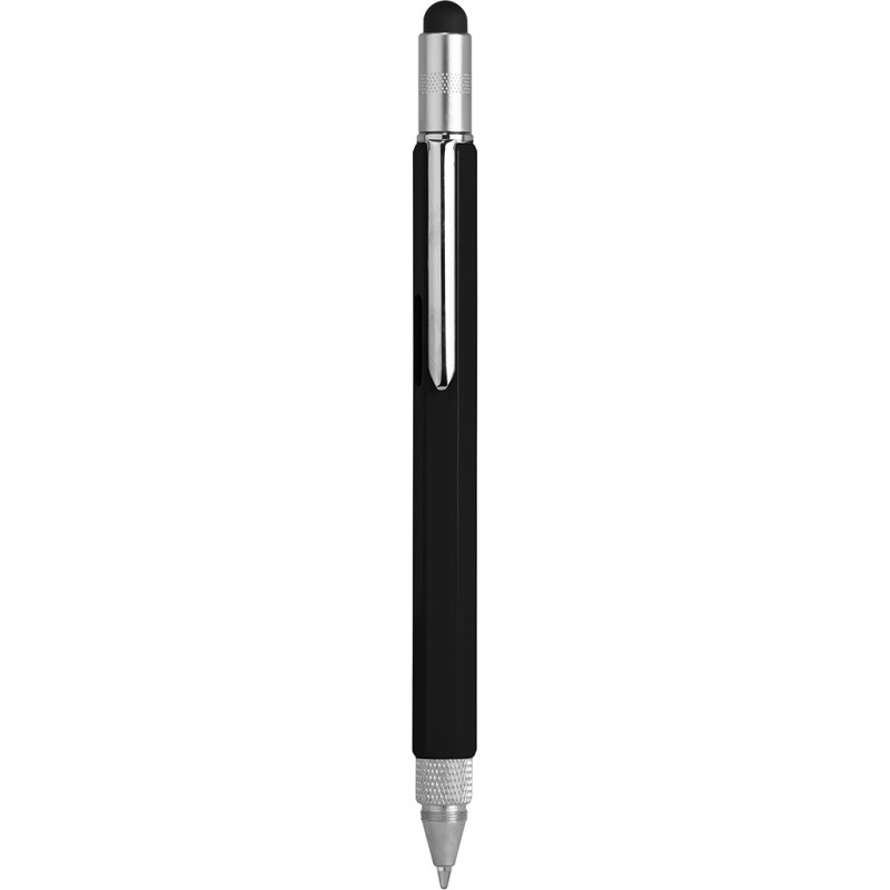 Penna multifunzione in metallo nera personalizzata B11144N