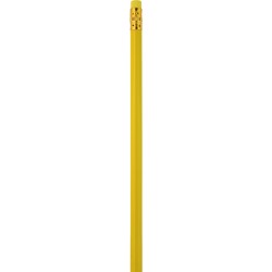 Matita in legno con gomma colorata giallo personalizzato B11157G