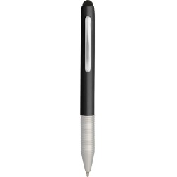 Mini penna a sfera con touch screen in metallo nera personalizzata B11161N