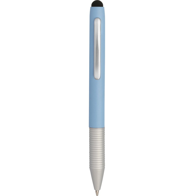 Mini penna a sfera con touch screen in metallo blu sky personalizzata B11161SK