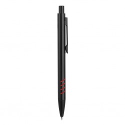 Penna a sfera in metallo e gomma rossa personalizzata B11162R Penna a sfera in metallo e gomma rossa personalizzata B11162R