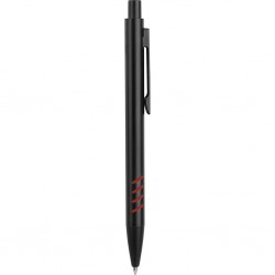 Penna a sfera in metallo e gomma rossa personalizzata B11162R Penna a sfera in metallo e gomma rossa personalizzata B11162R