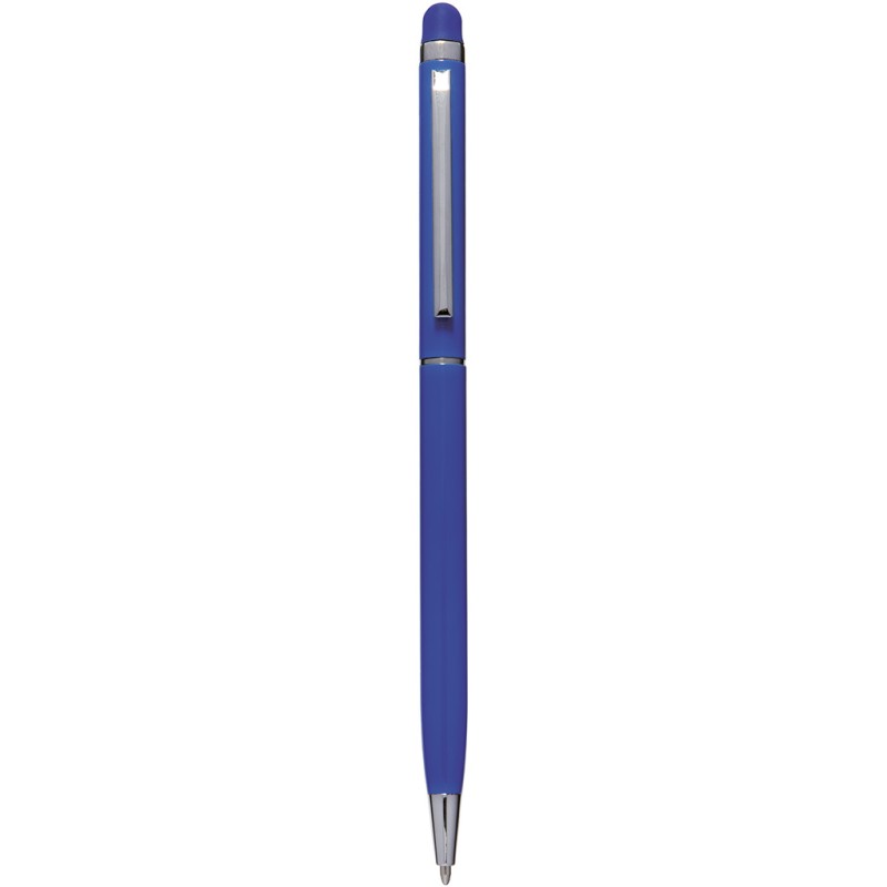 Penna a sfera con touch screen in alluminio blu royal personalizzata B11163BL